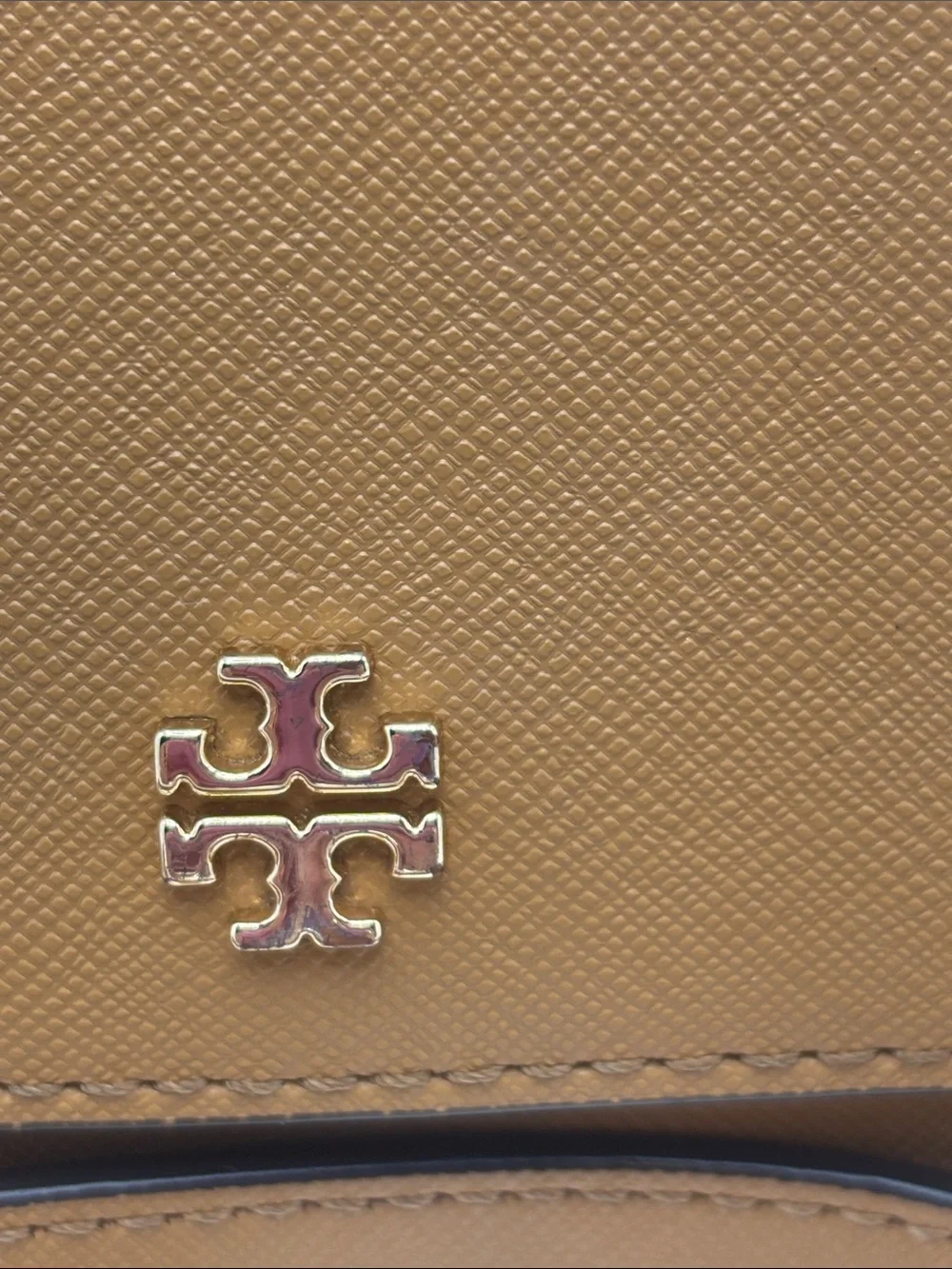 Tory Burch Toffee Saffiano Leather Chain Crossbody